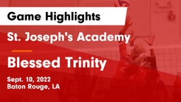 St. Joseph's Academy  vs Blessed Trinity  Game Highlights - Sept. 10, 2022