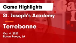 St. Joseph's Academy  vs Terrebonne  Game Highlights - Oct. 4, 2022