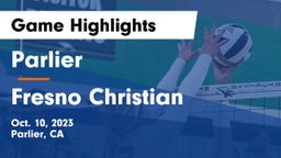 Parlier  vs Fresno Christian Game Highlights - Oct. 10, 2023