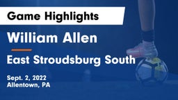 William Allen  vs East Stroudsburg South Game Highlights - Sept. 2, 2022