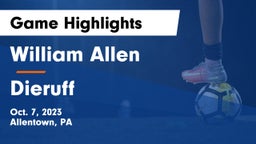 William Allen  vs Dieruff  Game Highlights - Oct. 7, 2023
