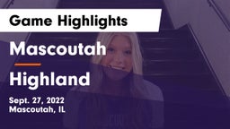 Mascoutah  vs Highland  Game Highlights - Sept. 27, 2022