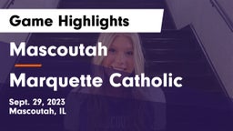 Mascoutah  vs Marquette Catholic  Game Highlights - Sept. 29, 2023