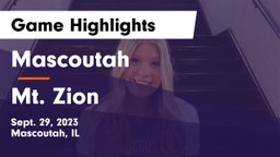 Mascoutah  vs Mt. Zion  Game Highlights - Sept. 29, 2023