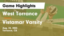 West Torrance  vs Vistamar Varsity Game Highlights - Aug. 24, 2023