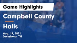 Campbell County  vs Halls  Game Highlights - Aug. 19, 2021