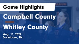 Campbell County  vs Whitley County  Game Highlights - Aug. 11, 2022