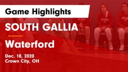 SOUTH GALLIA  vs Waterford  Game Highlights - Dec. 18, 2020