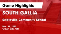 SOUTH GALLIA  vs Sciotoville Community School Game Highlights - Dec. 29, 2020