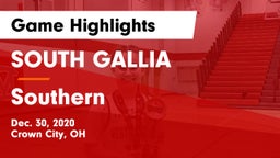 SOUTH GALLIA  vs Southern Game Highlights - Dec. 30, 2020