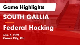 SOUTH GALLIA  vs Federal Hocking  Game Highlights - Jan. 6, 2021