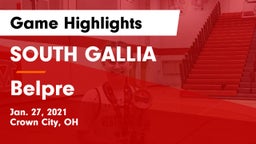 SOUTH GALLIA  vs Belpre  Game Highlights - Jan. 27, 2021