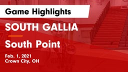SOUTH GALLIA  vs South Point  Game Highlights - Feb. 1, 2021