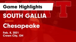 SOUTH GALLIA  vs Chesapeake  Game Highlights - Feb. 8, 2021