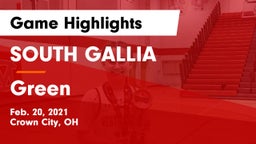 SOUTH GALLIA  vs Green  Game Highlights - Feb. 20, 2021