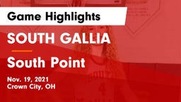 SOUTH GALLIA  vs South Point  Game Highlights - Nov. 19, 2021