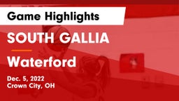 SOUTH GALLIA  vs Waterford  Game Highlights - Dec. 5, 2022