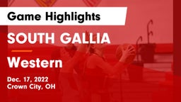 SOUTH GALLIA  vs Western  Game Highlights - Dec. 17, 2022