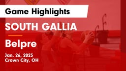 SOUTH GALLIA  vs Belpre  Game Highlights - Jan. 26, 2023
