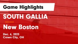 SOUTH GALLIA  vs New Boston Game Highlights - Dec. 6, 2023