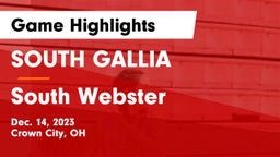 SOUTH GALLIA  vs South Webster  Game Highlights - Dec. 14, 2023