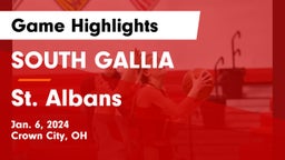 SOUTH GALLIA  vs St. Albans  Game Highlights - Jan. 6, 2024