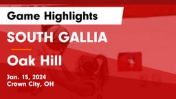 SOUTH GALLIA  vs Oak Hill  Game Highlights - Jan. 15, 2024