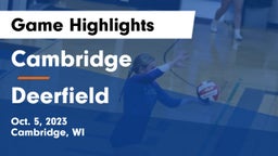 Cambridge  vs Deerfield  Game Highlights - Oct. 5, 2023