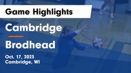Cambridge  vs Brodhead  Game Highlights - Oct. 17, 2023