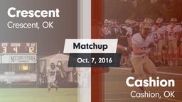 Matchup: Crescent  vs. Cashion  2016