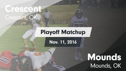 Matchup: Crescent  vs. Mounds  2016