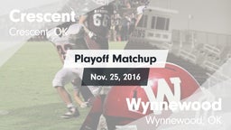 Matchup: Crescent  vs. Wynnewood  2016