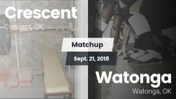 Matchup: Crescent  vs. Watonga  2018