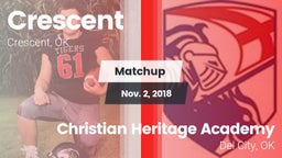 Matchup: Crescent  vs. Christian Heritage Academy 2018
