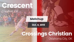 Matchup: Crescent  vs. Crossings Christian  2019