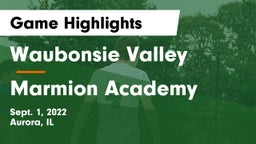 Waubonsie Valley  vs Marmion Academy  Game Highlights - Sept. 1, 2022