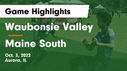 Waubonsie Valley  vs Maine South  Game Highlights - Oct. 3, 2022