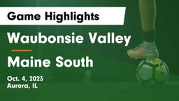 Waubonsie Valley  vs Maine South  Game Highlights - Oct. 4, 2023