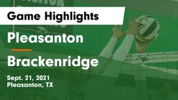 Pleasanton  vs Brackenridge  Game Highlights - Sept. 21, 2021
