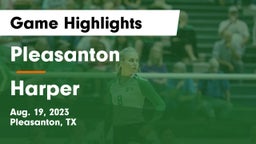 Pleasanton  vs Harper Game Highlights - Aug. 19, 2023