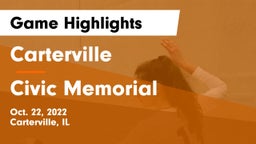 Carterville  vs Civic Memorial  Game Highlights - Oct. 22, 2022
