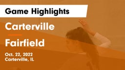 Carterville  vs Fairfield  Game Highlights - Oct. 22, 2022