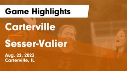 Carterville  vs Sesser-Valier Game Highlights - Aug. 22, 2023