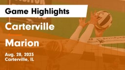 Carterville  vs Marion  Game Highlights - Aug. 28, 2023