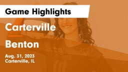 Carterville  vs Benton  Game Highlights - Aug. 31, 2023