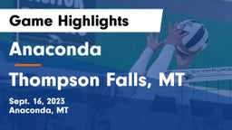 Anaconda  vs Thompson Falls, MT Game Highlights - Sept. 16, 2023