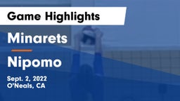 Minarets  vs Nipomo  Game Highlights - Sept. 2, 2022