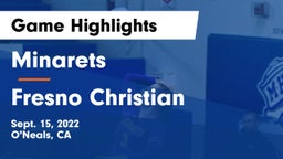 Minarets  vs Fresno Christian Game Highlights - Sept. 15, 2022