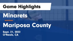 Minarets  vs Mariposa County  Game Highlights - Sept. 21, 2022