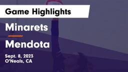 Minarets  vs Mendota  Game Highlights - Sept. 8, 2023